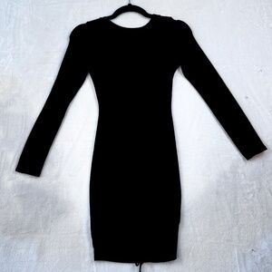 Naked Wardrobe The NW Long Sleeve Midi Dress SMALL